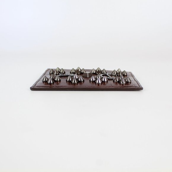 NWT Christian Louboutin Croc-Embossed Leather Card Holder - Picture 6 of 11